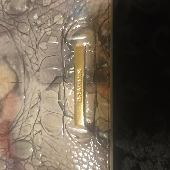 Brahmin Multicolor Crocodile Embossed Wristlet - Picture 3 of 7